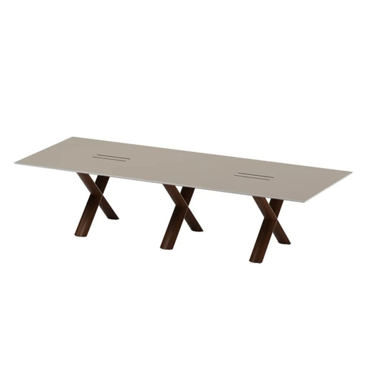 Where is a meeting table?