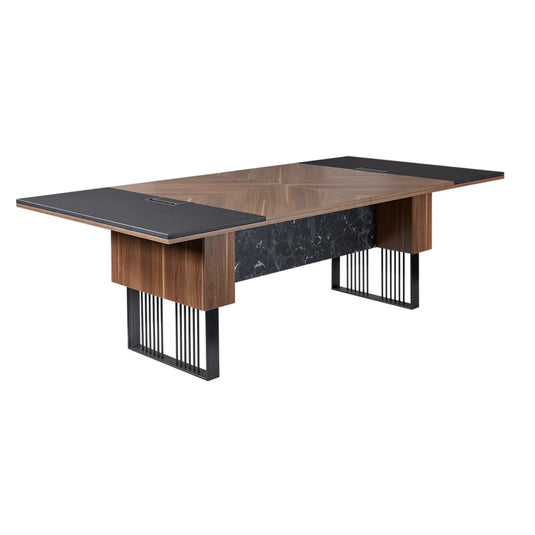 There is a meeting table