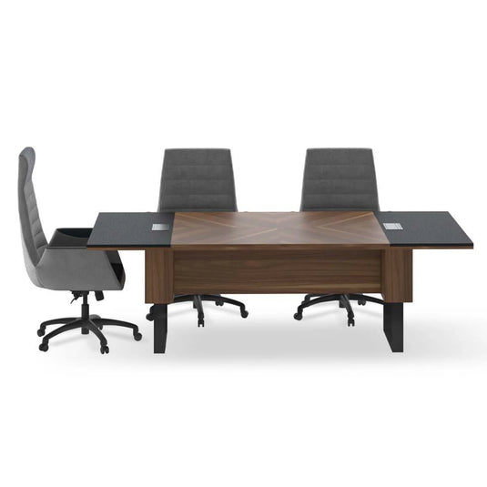 There is a meeting table